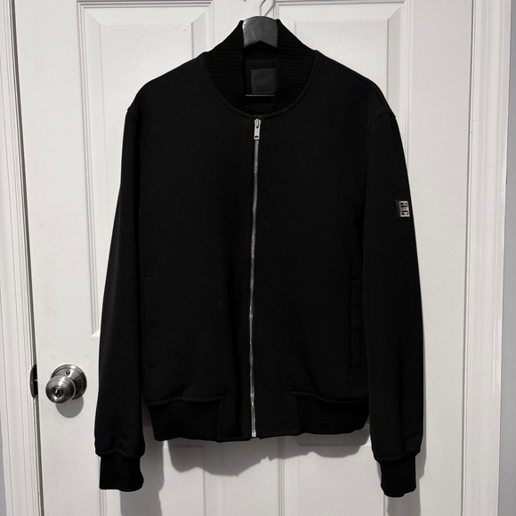 GIVENCHY Black 4G Logo Virgin Wool Bomber Jacket Men L 50